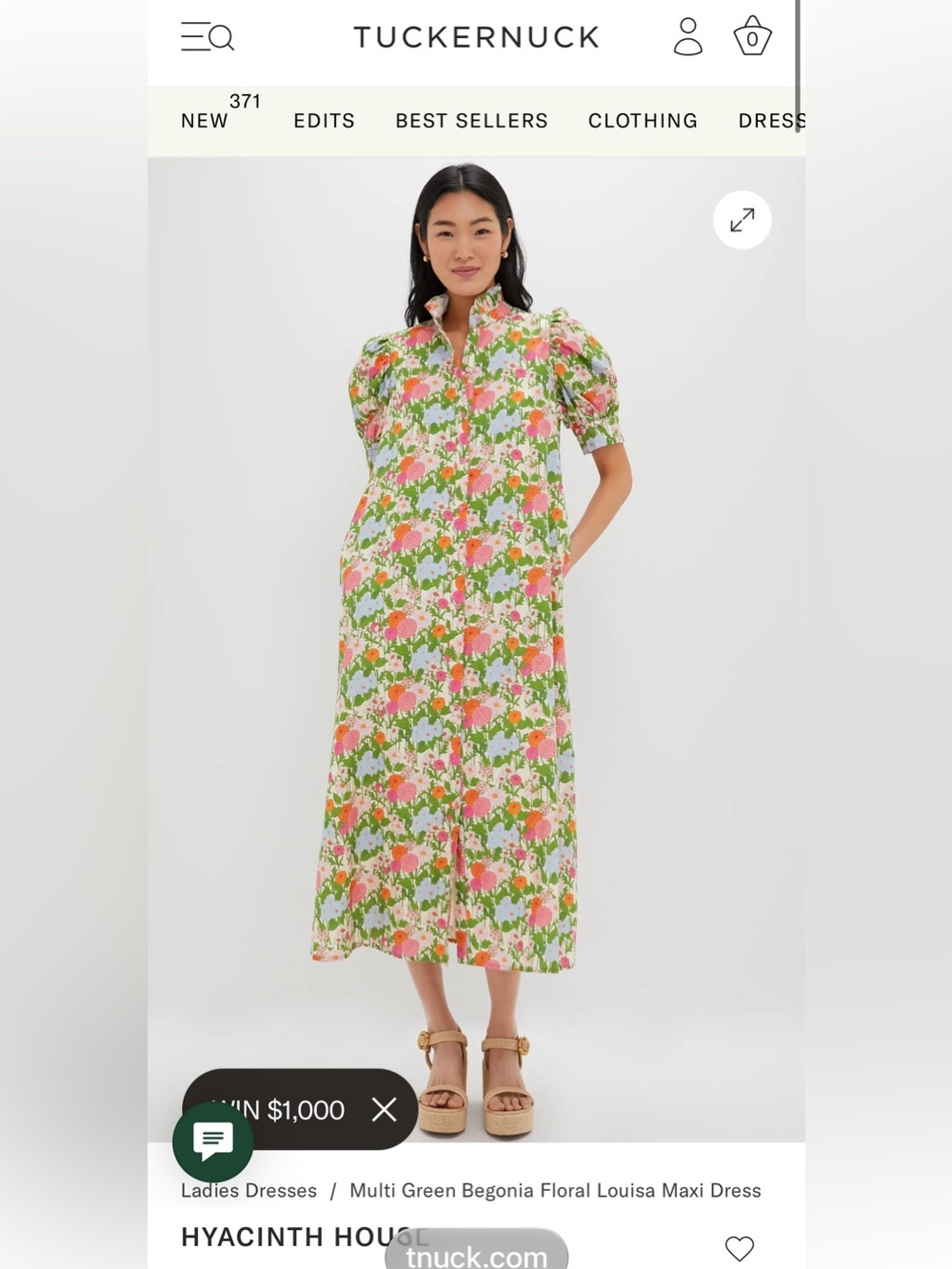 Tuckernuck Hyacinth House Floral Maxi Dress